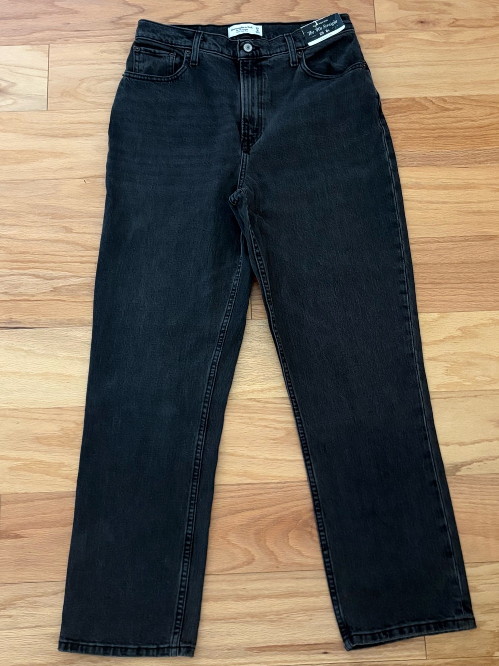 Abercrombie & Fitch Curve Love 90s Straight Ultra High Rise Jeans 29/8 Short 8S